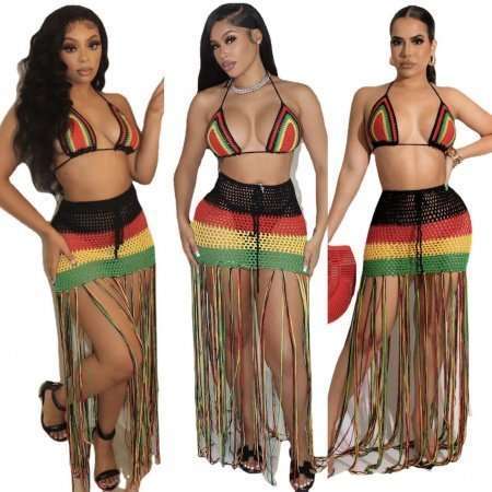 WOMEN SUMMER COVER UP 2PCS SET 4371