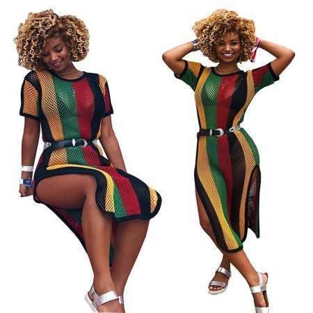WOMEN SUMMER FASHION COVER UP DRESS 789