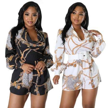 WOMEN FASHION LONG SLEEVE ROMPER 7607