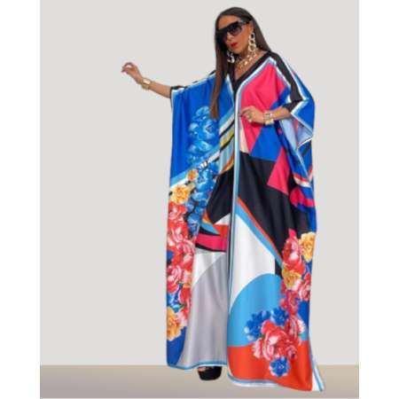 WOMEN SUMMER FASHION  KAFTAN DUSTER 819-2