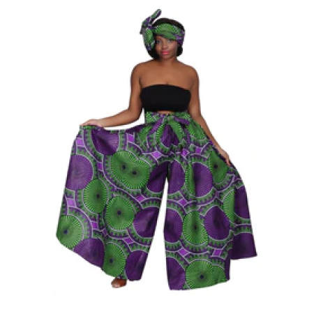 WOMEN AFRICAN FASHION PALAZZO PANT 61-237
