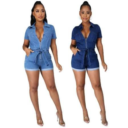 WHOLESALE | WOMEN DENIM ROMPERS 9715
