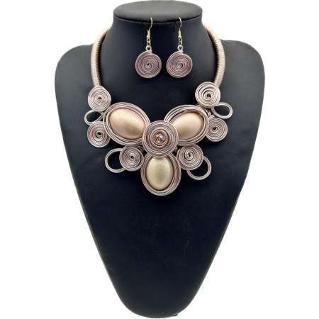 Spiral Round Design Dangle Earrings 1225A