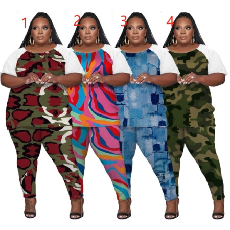 WHOLESALE WOMEN PLUS SIZE 2 PCS SET - 6788