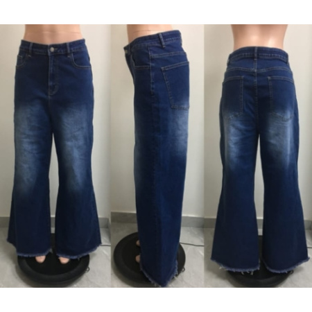 Stretch Denim Wide Leg Jeans | Women Fashion | Wholesale |240802