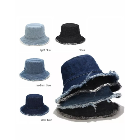 WHOLESALE WOMEN DENIM BUCKET HAT-2425