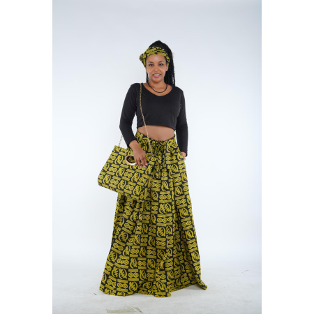 AFRICAN SKIRT WITH HAND BAG SET | Women Fashion | Wholesale |  202418