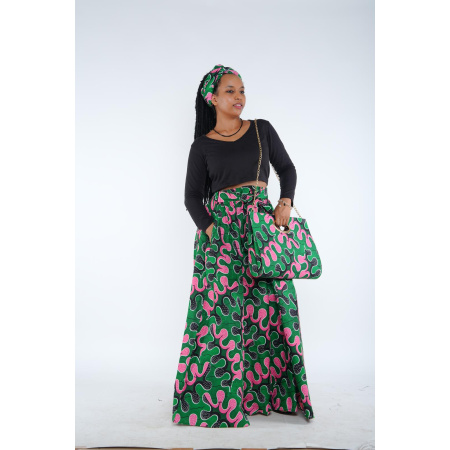 AFRICAN SKIRT WITH HAND BAG SET | Women Fashion | Wholesale |  202417