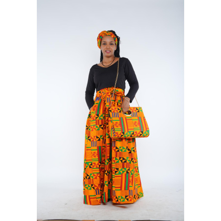 AFRICAN SKIRT WITH HAND BAG SET | Women Fashion | Wholesale |  202416