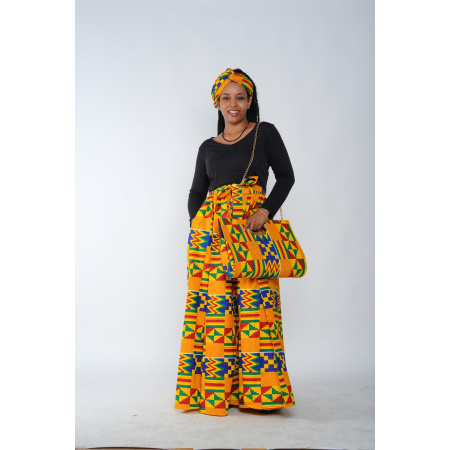 AFRICAN SKIRT WITH HAND BAG SET | Women Fashion | Wholesale |  202411