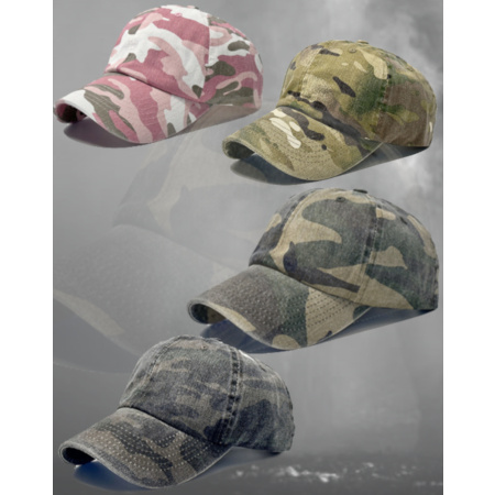 CAMO BASEBALL HAT-24253 | WHOLESALE | WOMEN