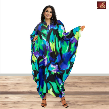 Print Tunic Maxi Dress / Kaftan | Wholesale | Women-251102